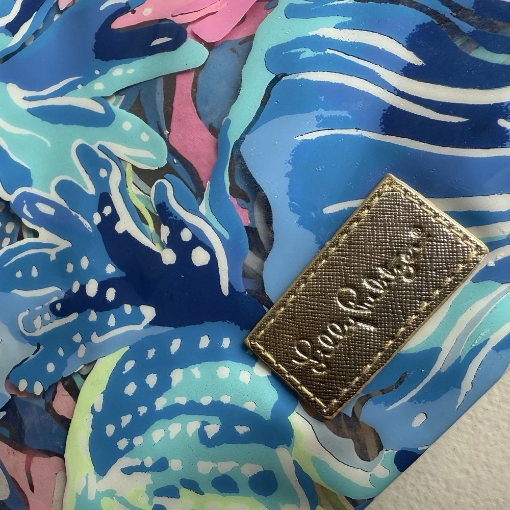 Lilly Pulitzer‎ GWP Cosmetic Makeup Pouch Saltwater Shell Seek Tropical